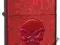 ZIPPO 21186 Doom, Candy Apple Red + benzyna GRATIS