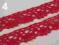 KORONKA BAWEŁNIANA CZERWONA szer.16mm