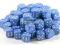 Kostka do gry plastik ekstra - niebieska - 100 szt