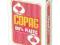 COPAG Karty do gry PLASTIK JUMBO POKER red 4xINDEX