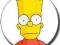 Przypinka SIMPSONOWIE 14 - Bart Simpson + GRATIS