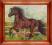 Koń - obraz olejny na płótnie (60x50cm)