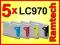 5 TUSZ BROTHER LC1000 LC970 LC960 DCP-350C DCP357C