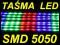 Kolorowa Taśma 10cm LED SMD 5050 10mm RGB wodoodpo