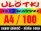 ULOTKI A4 100 SZTUK - PEŁEN KOLOR DWUSTRONNE