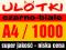 ULOTKI A4 1000 SZTUK - CZARNO-BIAŁE JEDNOSTRONNE