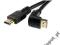 KABEL HDMI-HDMI 4,5M KĄTOWY 90 GOLD GEMBRID