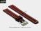 pasek do zegarka 18 mm DILOY P353.18.4 bordowy