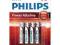 BATERIA Alk. PHILIPS LR03/AAA MEGA PROMOCJA 4szt