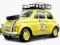 Fiat 500 Bari To Pechino 2005 Star Bburago żółty