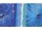 Plakat obraz 100x50cm WGX-6071 BLUE FLOWERS (LM)