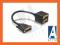 Delock adapter , splitter DVI-I->2x VGA/15f