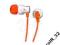 SŁUCHAWKI DOUSZNE MEMOREX EAR BUD CB25 ORANGE TIP