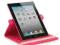 360 stopni / Etui SkórA iPAD2 Hot Pink