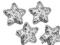LIKWIDACJA___CEKINY GWIAZDKI ____ 6 szt____SREBRNE