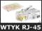 Wtyk modularny RJ-45 paczka 100 szt. WYSOKA JAKOSC