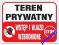 Znak tablica STOP TEREN PRYWATNY   i inne fv