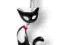 Kolczyk do pępka Kittenbell - Czarny kotek