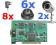 6 KAMER KOLOR AUDIO   2 ZEWN KARTA DVR MONITORING