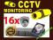 MONITORING 16x KAMERA REJESTRATOR USB DVS