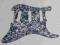Pickguard - wzór strat (szara perła, SSS)