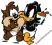 DAFFY DUCK BUGS BUNNY TAZ ROAD RUNNER naklejki