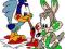 DAFFY DUCK BUGS BUNNY TAZ ROAD RUNNER naklejki