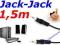 Kabel przewód 2x miniJACK JACK 3,5mm głośniki 1,5m