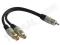 Adapter wtyk RCA chinch - 2x gniazdo RCA
