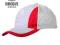 Czapka kibica biało-czerwoni z daszkiem 08735