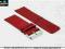 PASEK DO ZEGARKA 28 mm DILOY 327.28.4 CZERWONY