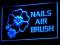 Reklama Neon NAILS AIRBRUSH szyld prezenter TIPSY
