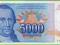 JUGOSŁAWIA 5000 Dinara 1994 P141a UNC AA
