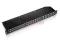 Patch panel 48 port 1U kat6 EKRANOWANY czarny