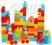 duży ZESTAW OGROMNYCH KOLOROWYCH KLOCKÓW 90 sztuk