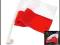 FLAGA SAMOCHODOWA  POLSKI DLA KIBICA  EURO2012 EŁK