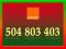 ______ 504 803 403 ______ Super Numer Orange F.Vat