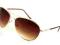2012 OKULARY ZŁOTY BRĄZ AVIATOR  NAJNOWSZE flexi