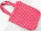 *H&M* __ TOREBKA __ GROCHY _ czerwień-biel