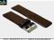 pasek do zegarka 26 mm DILOY 327.26.2  BRĄZOWY