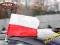 SAMOCHODOWA FLAGA POLSKI - GADŻET KIBICA EURO 2012