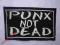 PUNX NOT DEAD - naszywka, sitodruk ! punk