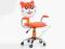 Młodzieżowy fotel biurowy JEFRY kółka kauczukowe
