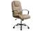 Obrotowy fotel biurowy NELSON beżowy eco skóraTILT