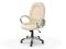 Fotel biurowy ELIPSO beżowy eco skóra TILT NOWOŚĆ