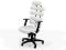 Fotel biurowy  ESKIMO biały regulow. podłokietniki