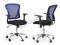 Obrotowy fotel biurowy DAVID niebieski membra TILT