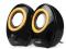 GŁOŚNIKI NATEC 2.0 USB PENGUIN BLACK-YELLOW 6W RMS
