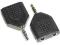 PRZEJŚCIÓWKA wt.3.5/2xgn.jack3.5 płaskie/9579