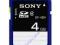 KARTA PAMIECI SONY SD SDHC 4GB 4 GB SF-4B4